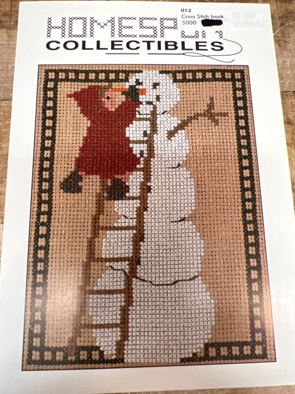 RARE Homespun Collectibles Snowman Cross-Stitch Pattern
